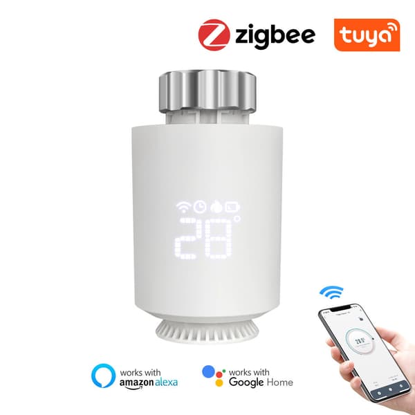 Tuya ZigBee Wifi Radiatoraktuator, Smart Kontroll, Energibesparande,ZigBee 1 st