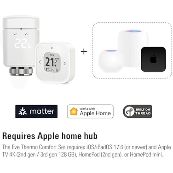 Comfort Kit - EVE - EVE Thermo - Automatisk Optimering - Kontroll via App - Programmerbar