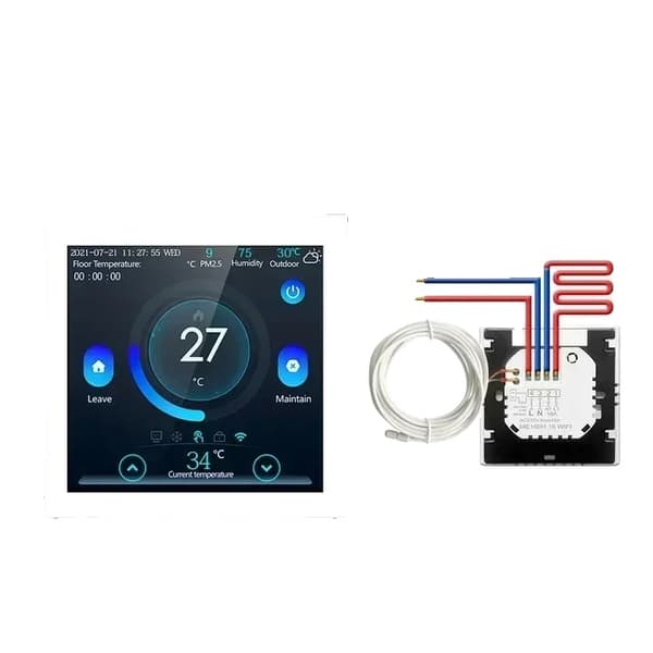 WiFi Smart Termostat, Röststyrning, Programmerbara Inställningar,WiFi ElektriskVärme