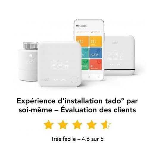 Basic 4 Termostathuvud - TADO - Vit - Programmerbart - Anslutet objekt