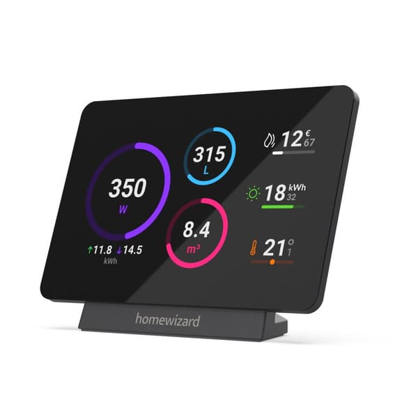 Energy Display - Energimätare - Förstå energiförbrukningen - Visning av gas, vatten, el och temperatur - HomeWizard