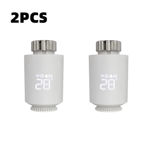 Älykäs lämpöpatterin termostaatti, ZigBee-yhteensopivuus, ääniohjausyhteensopivuus,2KPL, 220-240V