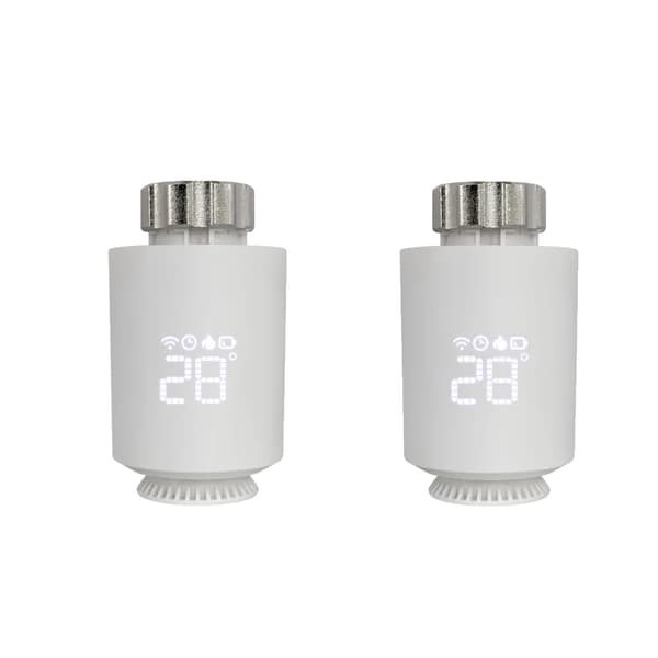 Älykäs lämpöpatterin termostaatti, ZigBee-yhteensopivuus, ääniohjausyhteensopivuus,2KPL, 220-240V
