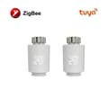 Miniatyrbillede 2 af 2: Tuya ZigBee Radiator Aktuator Termostat, Styring med Stemmesignal, Programmerbar Tidsplan,2PCS Hvid