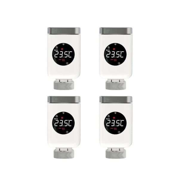 Älykäs ZigBee-radiatoriohjain, etäohjaus sovelluksella, äänikomentoinnin integrointi,4 KPL WIFI