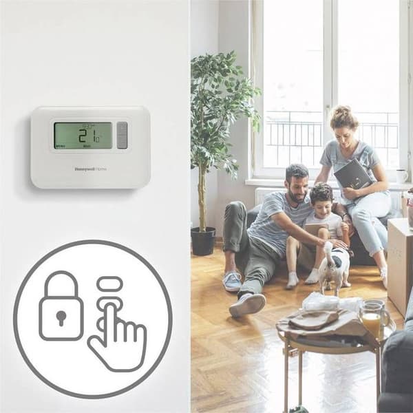 Honeywell Hemma rumstermostat T3C110AEU T3C110AEU väggmonterad dagsprogram, veckoprogram 5 till 35 Â ° C 1 p
