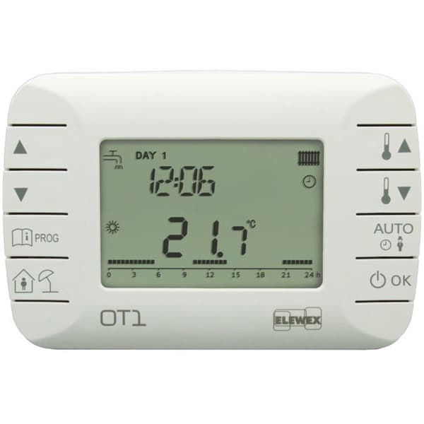 Vemer - VE794100 - OT1 - Veckomodulerande rumstermostat för panna med OpenTherm Class V-protokoll, Vit