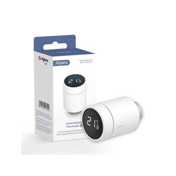 Radiatortermostat - Aqara - SRTS-A01 - Kompatibel med Apple HomeKit - Programmerbar - Vit