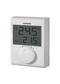 Miniatyrbild 1 av 2: Digital rumstermostat - SIEMENS - RDH100 - Stor LCD-skärm - Elvärme