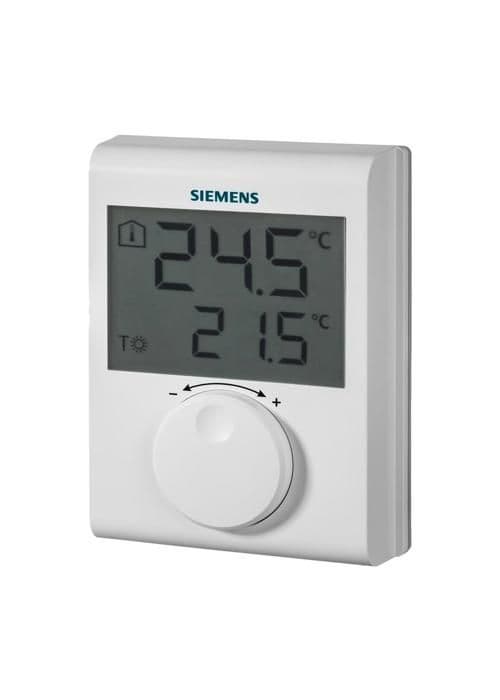 Digital rumstermostat - SIEMENS - RDH100 - Stor LCD-skärm - Elvärme