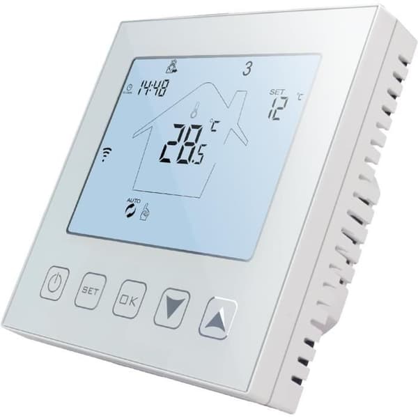 Ansluten Termostat - KETOTEK - KTF0155A - WiFi - Kompatibel med Alexa - 16A Programmerbar