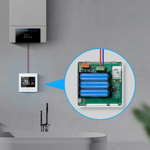 INF Smart WiFi Termostat WT198 för Vatten/Gas Panna Kontroll