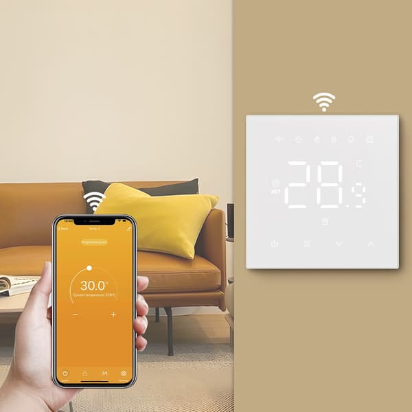INF Smart WiFi Termostat til Vandvarme - Hvid