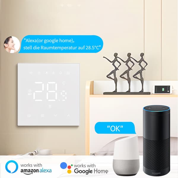 INF Smart WiFi Termostat til Vandvarme - Hvid