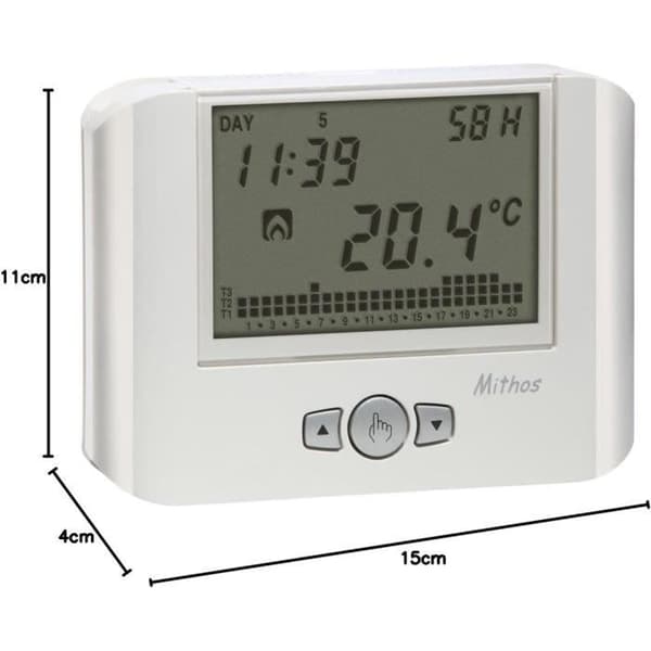 Chronotermostat väggmonterad vit - VEMER MITHOS H