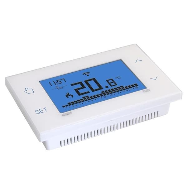 Anslutbar Termostat - VEMER - VE788600 - WiFi - Batteriströmförsörjning - Vit