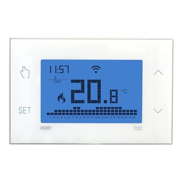 Anslutbar Termostat - VEMER - VE788600 - WiFi - Batteriströmförsörjning - Vit