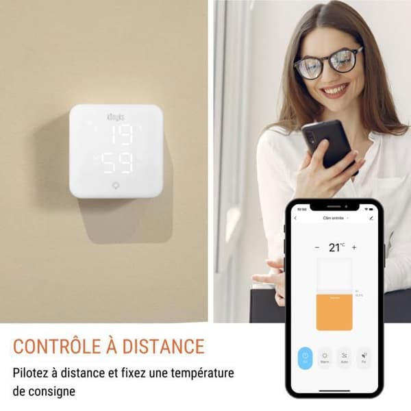 Wi-Fi-termostaatti lämpöpumpuille ja ilmastointilaitteille