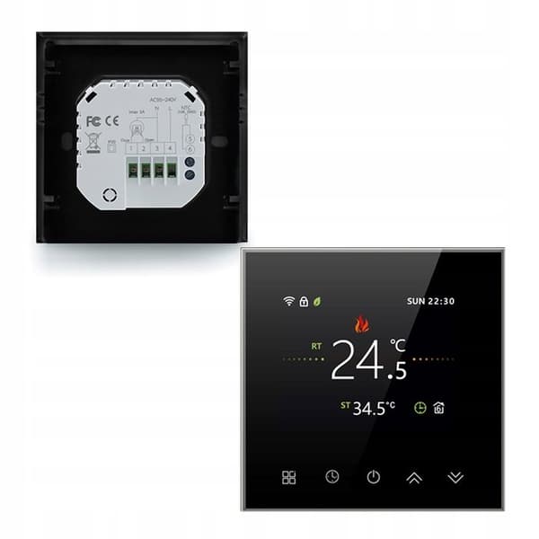 Elektrisk Termostat - ARHATREYA - BHT 2002 GBLW - WiFi - Programmerbar - Färg LCD