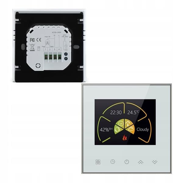 Elektrisk Termostat - ARHATREYA - BHT 2002 GBLW - WiFi - Programmerbar - Färg LCD