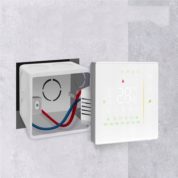 Intelligent vattent thermostat - Moes - Zigbee - Svart - Programmerbar - Golvvärme