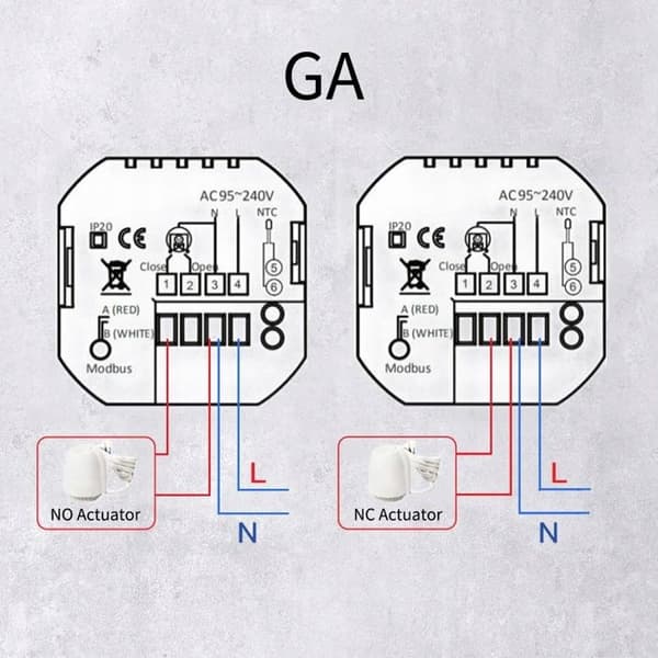 Intelligent vattent thermostat - Moes - Zigbee - Svart - Programmerbar - Golvvärme