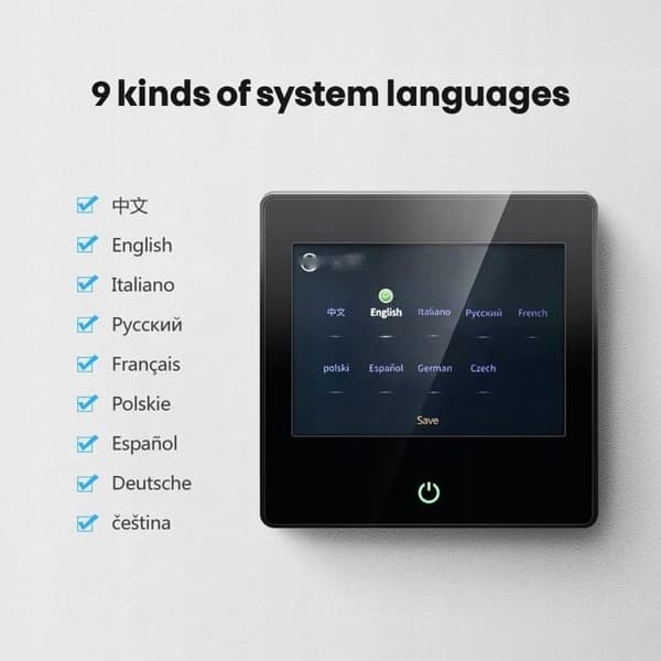Termostat Wi-Fi Intelligent - ARHATREYA - LED-Touchskärm - Värmevatten - Kompatibel med Alexa