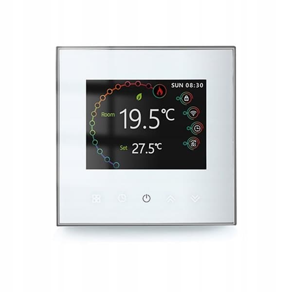 Termostat WiFi LCD - ARHATREYA - Elektrisk Uppvärmning 16A - Programmerbar - Sensor Inkluderad