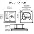 Miniatyrbild 5 av 6: Termostat Zigbee - ARHATREYA - Programmerbar - Elektrisk Golvvärme - IP20
