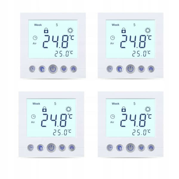 Programmerbar Termostat - ARHATREYA - C16.H3 - LCD-skärm - Elektrisk Värme - Brandbeständig