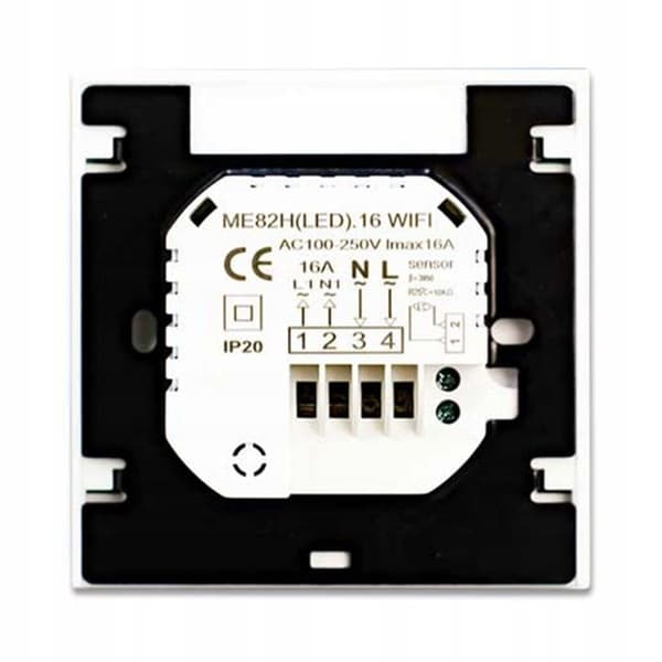 Termostat WiFi Intelligent - ARHATREYA - 16A - Kompatibel med Alexa/Google - LED-skärm - Vit