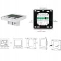Miniatyrbild 3 av 6: Programmerbar Termostat - ARHATREYA - Vit LCD - 16A - Blå Bakgrundsbelysning - Extern Sensor