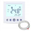 Miniatyrbild 2 av 6: Programmerbar Termostat - ARHATREYA - Vit LCD - 16A - Blå Bakgrundsbelysning - Extern Sensor