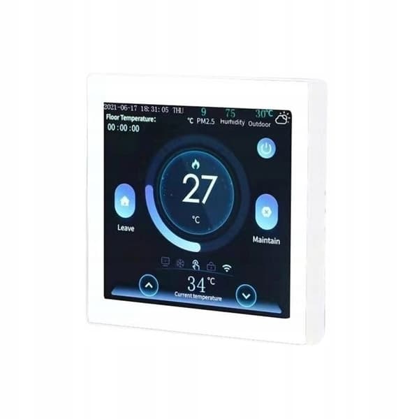 Termostat WiFi Intelligent - ARHATREYA - Tuya - Golvvärme - Kompatibel med Google Home och Alexa