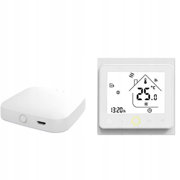 Termostat Zigbee - ARHATREYA - Värmevatten - Programmerbar - Vit