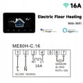 Miniatyrbild 2 av 6: Termostat Wi-Fi Intelligent - ARHATREYA - Tuya - LCD - 16A - Alexa/Google Home