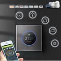 Miniatyrbild 5 av 6: Termostat WiFi - ARHATREYA - BHT-7000 - TFT-skärm - Röstkontroll - Svart