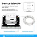 Miniatyrbild 5 av 5: Termostat WiFi Intelligent - ARHATREYA - 220V - LED - Kompatibel med Alexa och Google Home