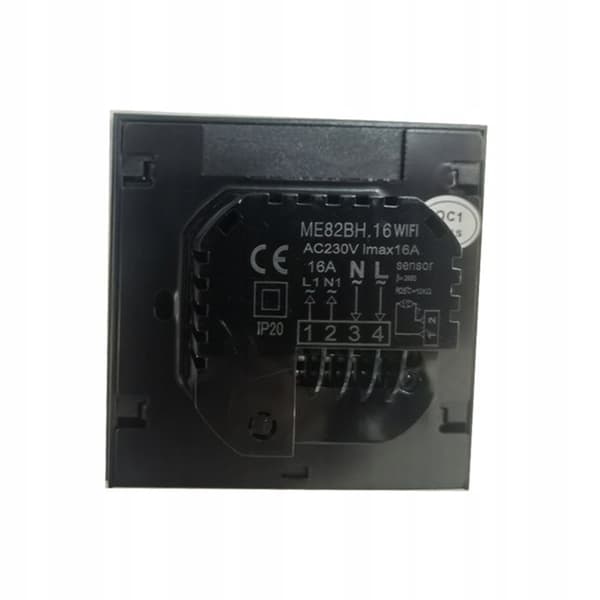Termostat WiFi LCD - ARHATREYA - 16A - Svart - Röstkontroll - Programmerbar