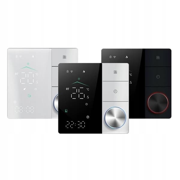 Termostat LCD WiFi - ARHATREYA - Värmevatten - Svart - Smart Life/Alexa/Google Home