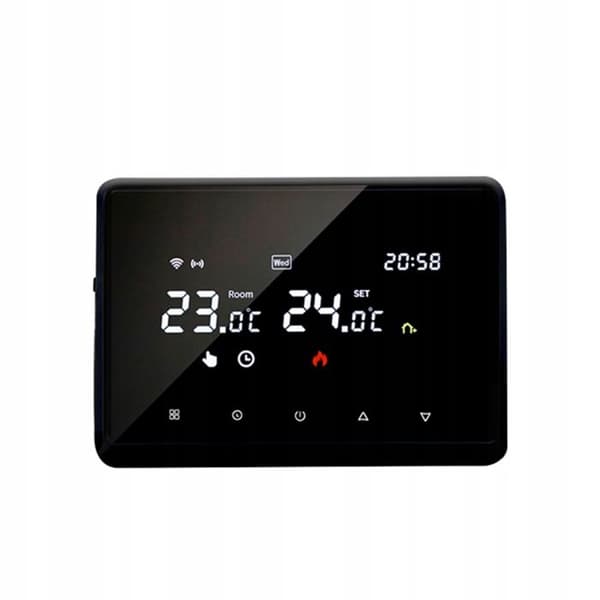 Thermostat WiFi Intelligent - ARHATREYA - Röstkontroll - Programmerbar - Svart