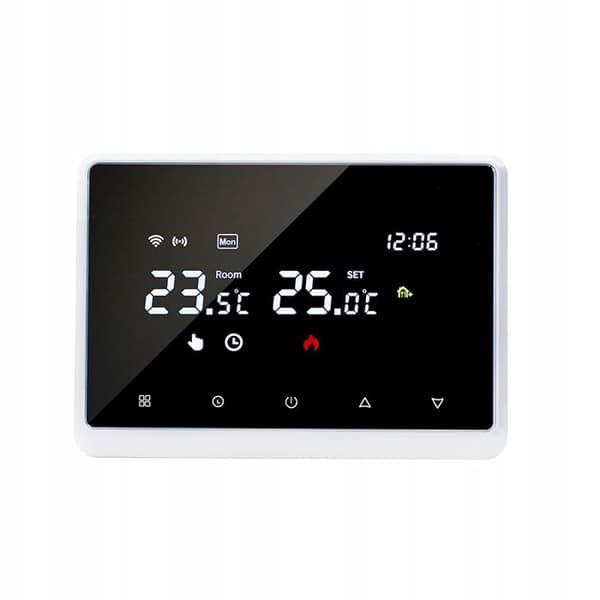 Thermostat WiFi Intelligent - ARHATREYA - Röstkontroll - Programmerbar - Svart