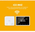 Miniatyrbild 5 av 6: Termostat WiFi Intelligent - ARHATREYA - Röstkontroll - Veckoprogrammering - Vit