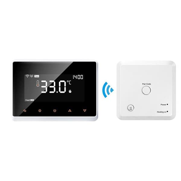 Termostat WiFi Intelligent - ARHATREYA - Röstkontroll - Veckoprogrammering - Vit