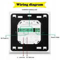 Miniatyrbild 5 av 6: Programmerbar Termostat - ARHATREYA - C16.H3 - LCD-skärm - Blå Bakgrundsbelysning - Elektrisk Uppvärmning