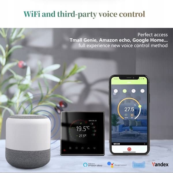 Termostat WiFi - ARHATREYA - Tuya Zigbee - Programmerbar - Fjärrkontroll