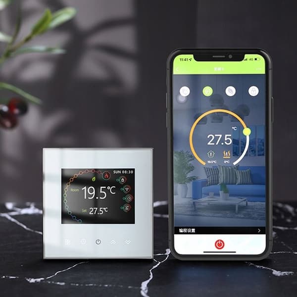 Termostat WiFi - ARHATREYA - Tuya Zigbee - Programmerbar - Fjärrkontroll