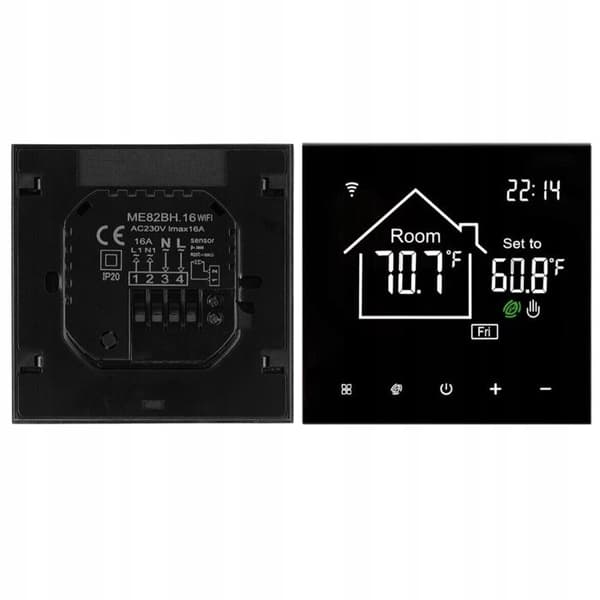 Intelligent WiFi Termostat - ARHATREYA - Programmerbar - Golvvärme - Röststyrning