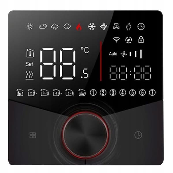 Termostat WiFi - ARHATREYA - Vattenburen golvvärme - LCD-skärm - Programmerbar
