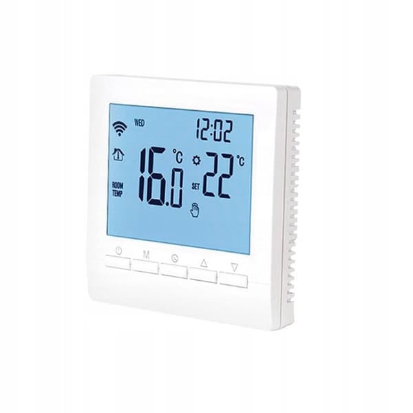 Thermostat WiFi för temperaturkontroll, 16A stödjer endast elektrisk golvvärme.